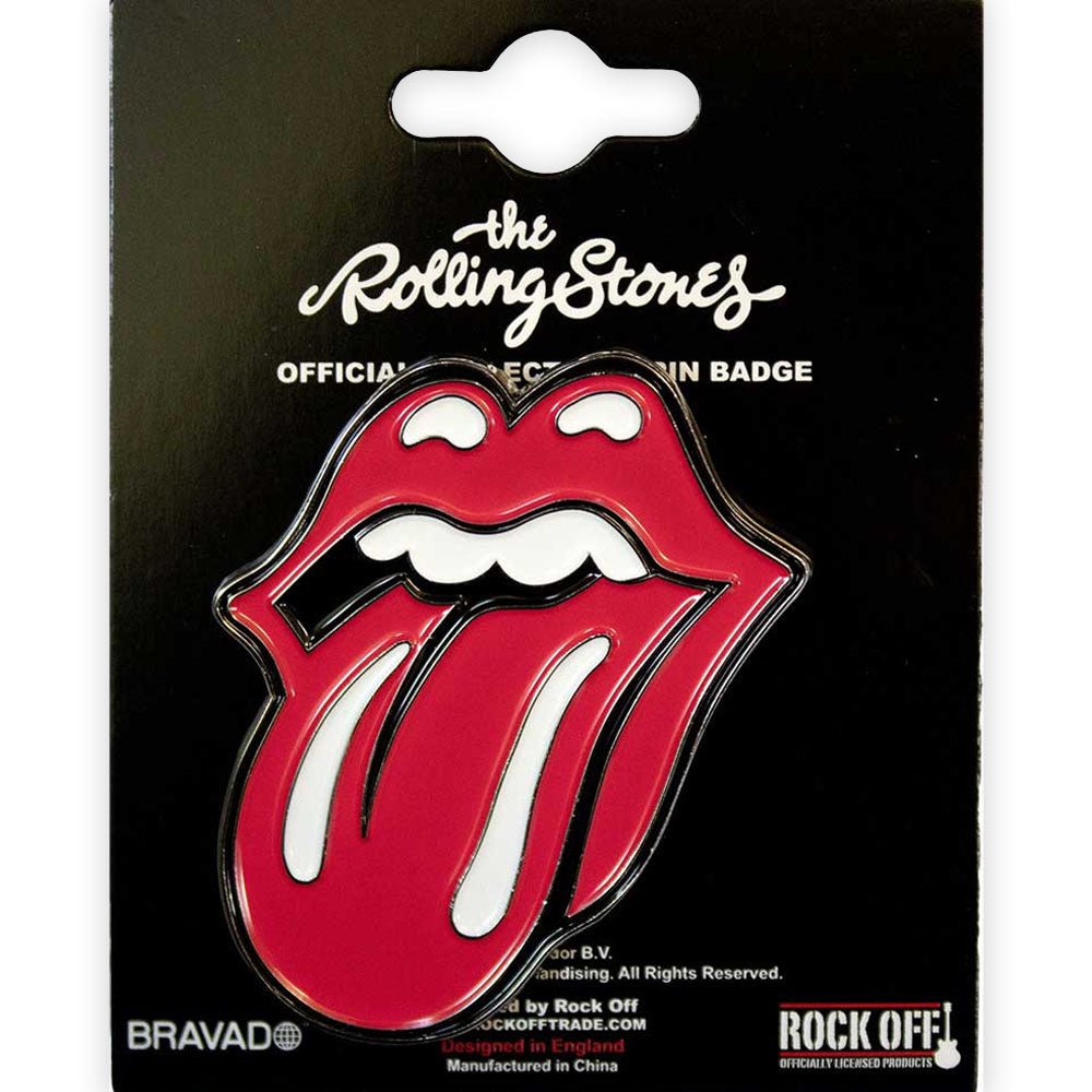 ROLLING STONES ローリングストーンズ (来日 35周年 記念 ) - Classic Tongue Large / バッジ - PGS