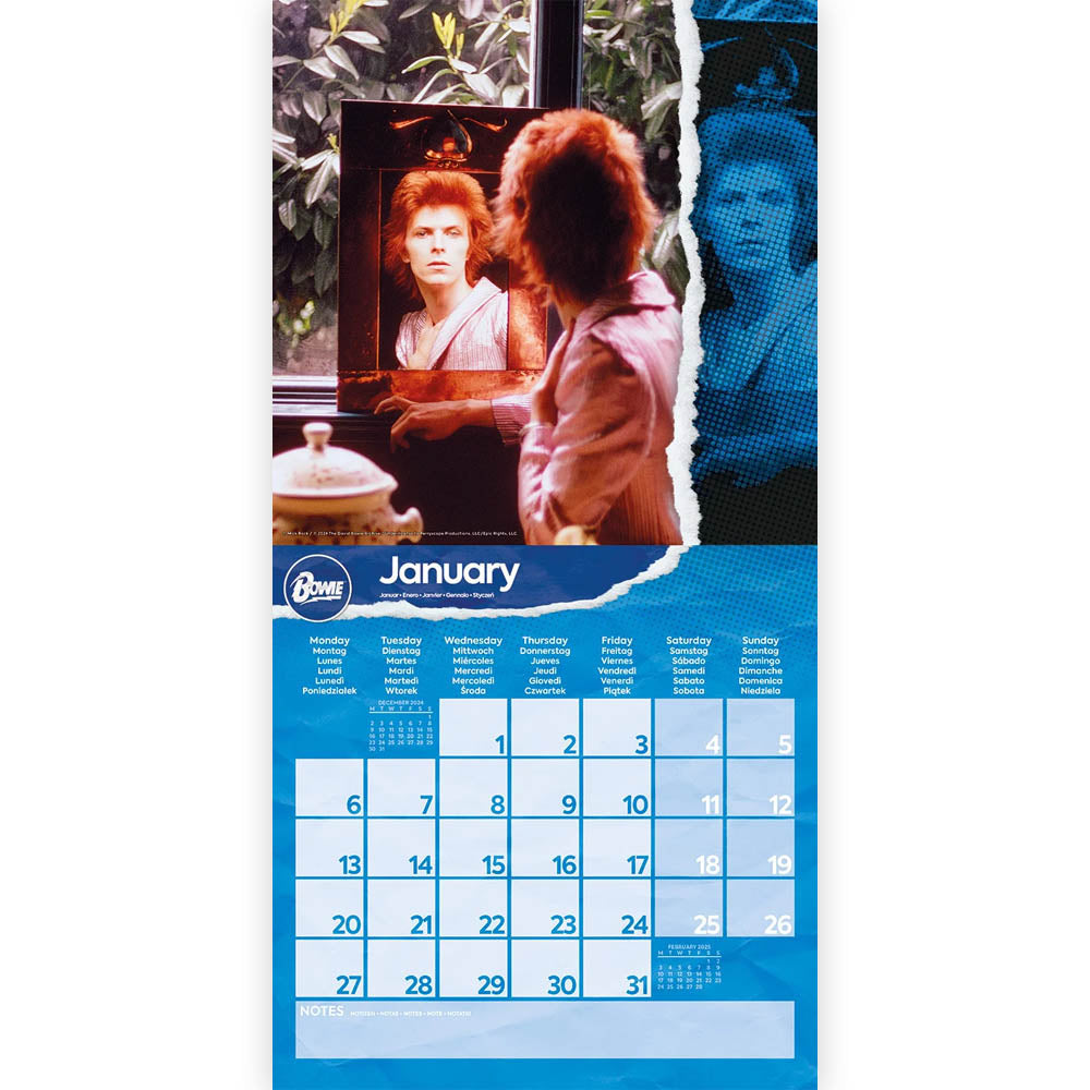 【廃番ラスト販売/特別価格】DAVID BOWIE デヴィッドボウイ - DAVID BOWIE / 2025年 / カレンダー・ダイアリー