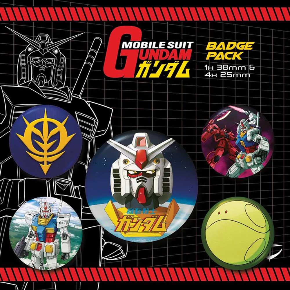 GUNDAM 機動戦士ガンダム - Intergalactic / 5個セット / バッジ - PGS