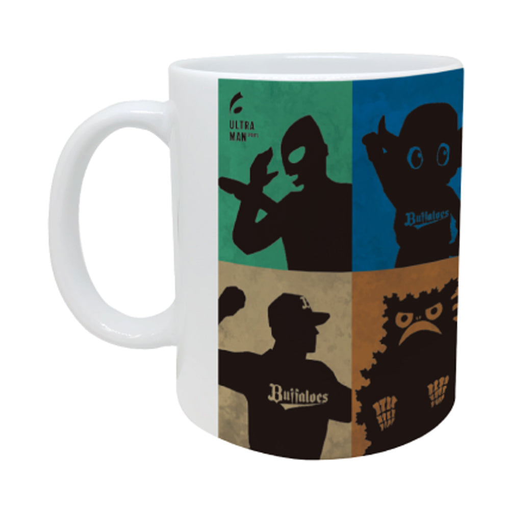 ULTRAMAN (Series 60th Anniversary) - Ultraman 2024 x Orix Buffaloes Collaboration / Shadow Art / Mug