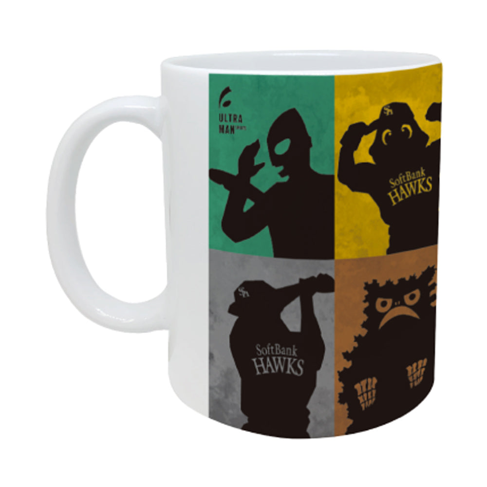 ULTRAMAN (Series 60th Anniversary) - Ultraman 2024 x Fukuoka SoftBank Hawks Collaboration / Shadow Art / Mug
