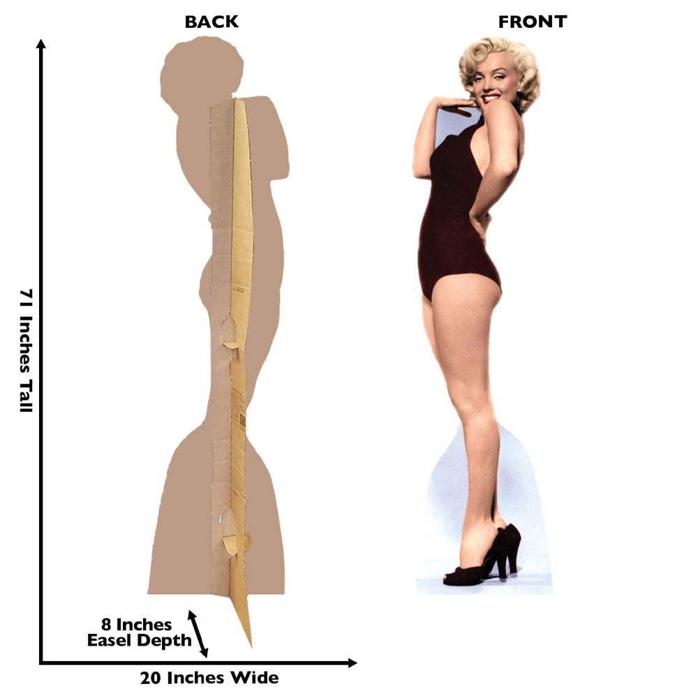 MARILYN MONROE - Marilyn Burgundy Swimsuit / Stand Up