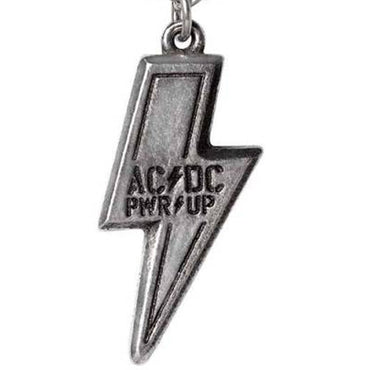 AC/DC エーシーディーシー (Back in Black 45周年 ) - PWR/UP FLASH LOGO / Alchemy(ブランド) / ネックレス - PGS