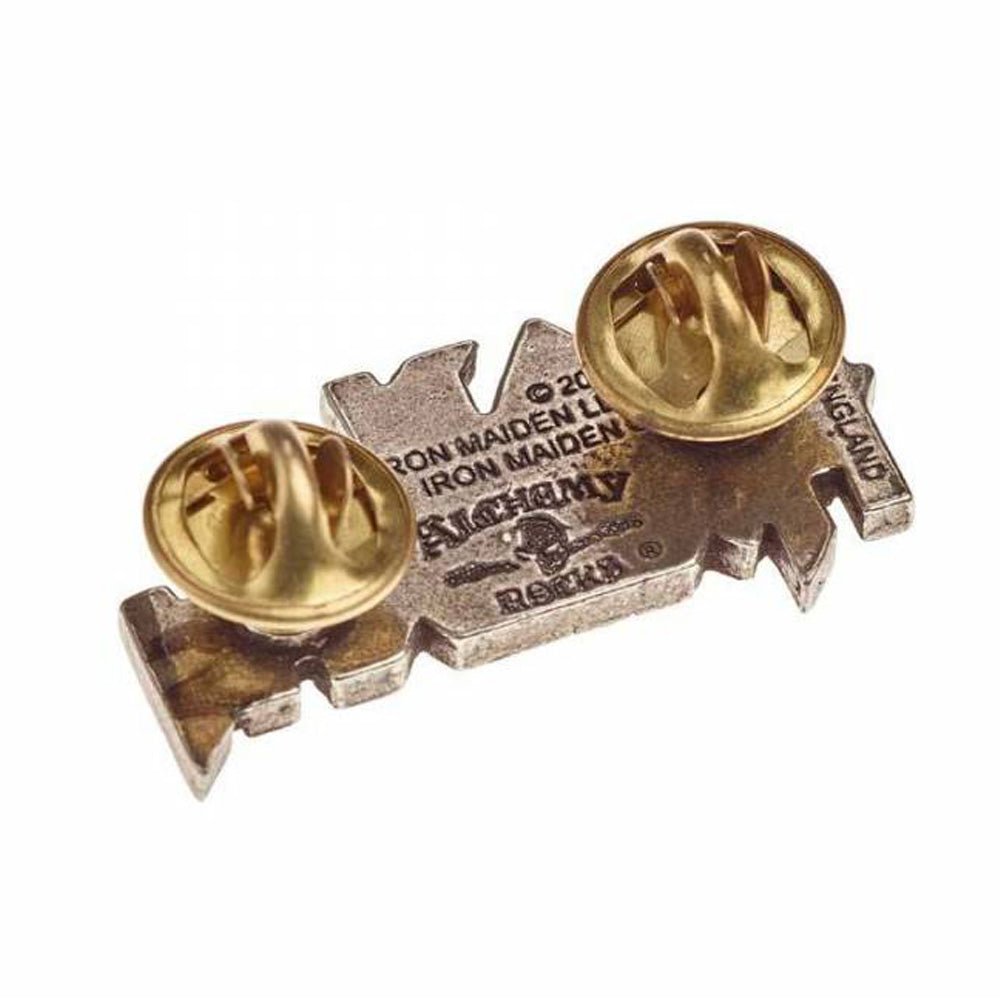 IRON MAIDEN アイアンメイデン (結成 50周年 ) - ENAMELLED LOGO / Alchemy(ブランド) / バッジ - PGS