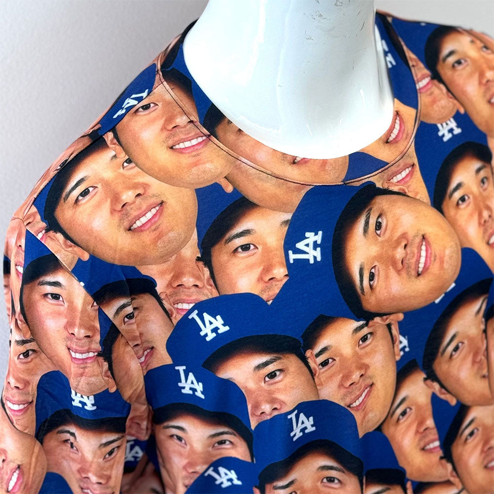 SHOHEI OHTANI 大谷翔平 - MLB公式 LOS ANGELES DODGERS FACE SUBLIMATED / 限定 / Tシャツ / メンズ