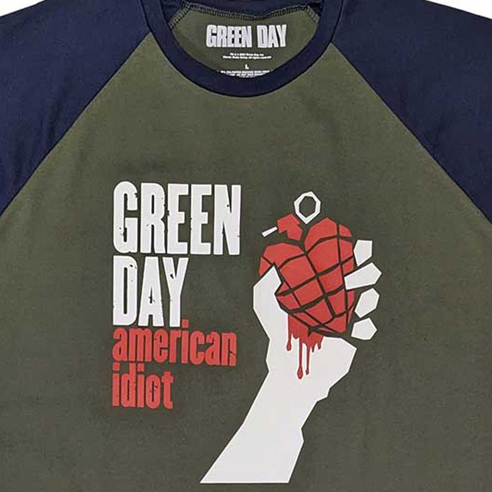 GREEN DAY グリーンデイ - American Idiot / 半袖ラグラン / Tシャツ / メンズ - PGS