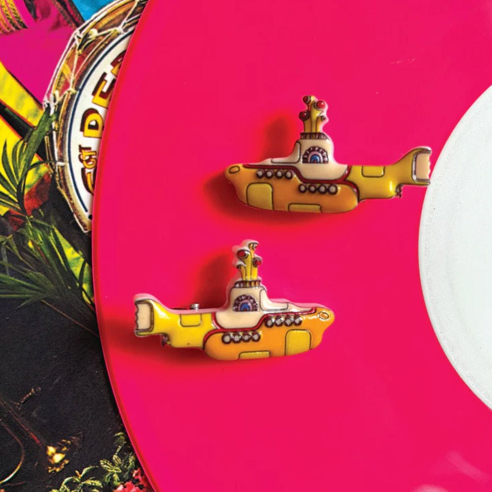 THE BEATLES ビートルズ (結成 65周年 ) - Yellow Submarine Hairclips / 2個セット / Disaster(U.K.ブランド) / ファッション雑貨 - PGS
