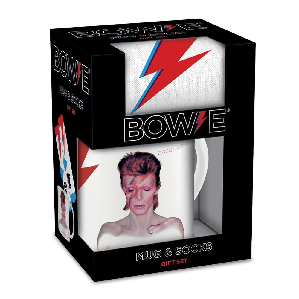 DAVID BOWIE デヴィッドボウイ - Aladdin Sane / マグ & ソックスセット / マグカップ - PGS