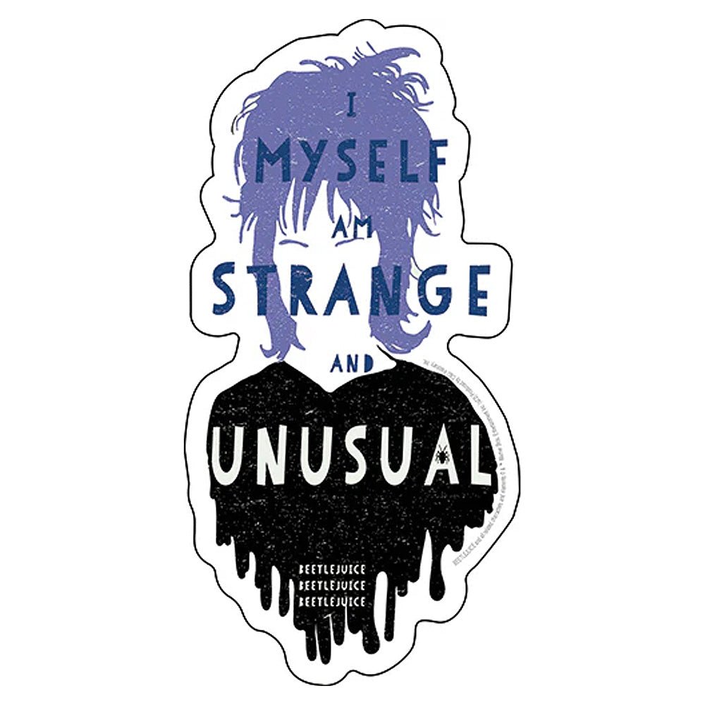 BEETLEJUICE ビートルジュース - Strange and Unusual / ステッカー - PGS