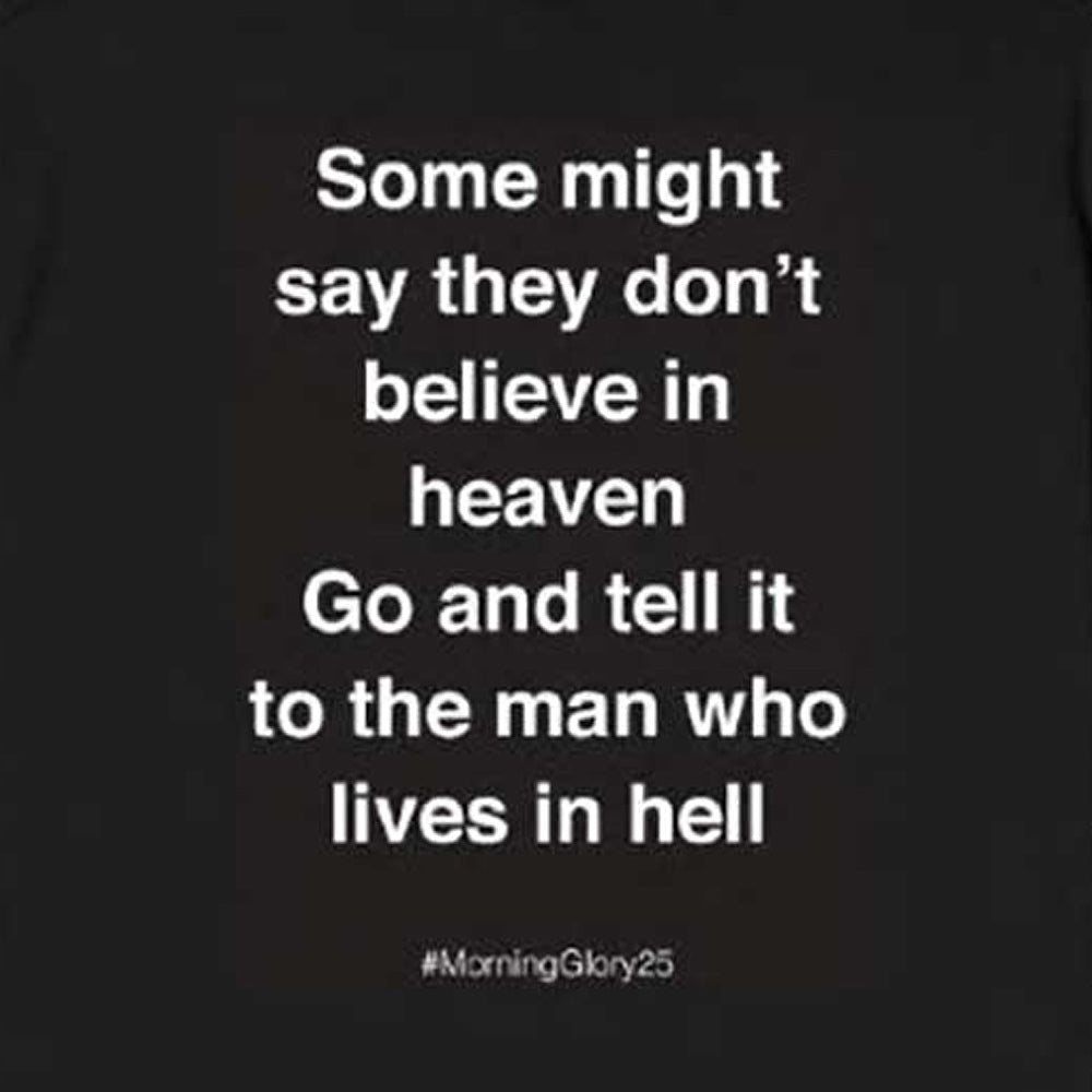 OASIS オアシス (映画「オアシス:ドント・ルック・バック・イン・アンガー」公開 ) - Some Might Say Lyric / バックプリントあり / Tシャツ / メンズ