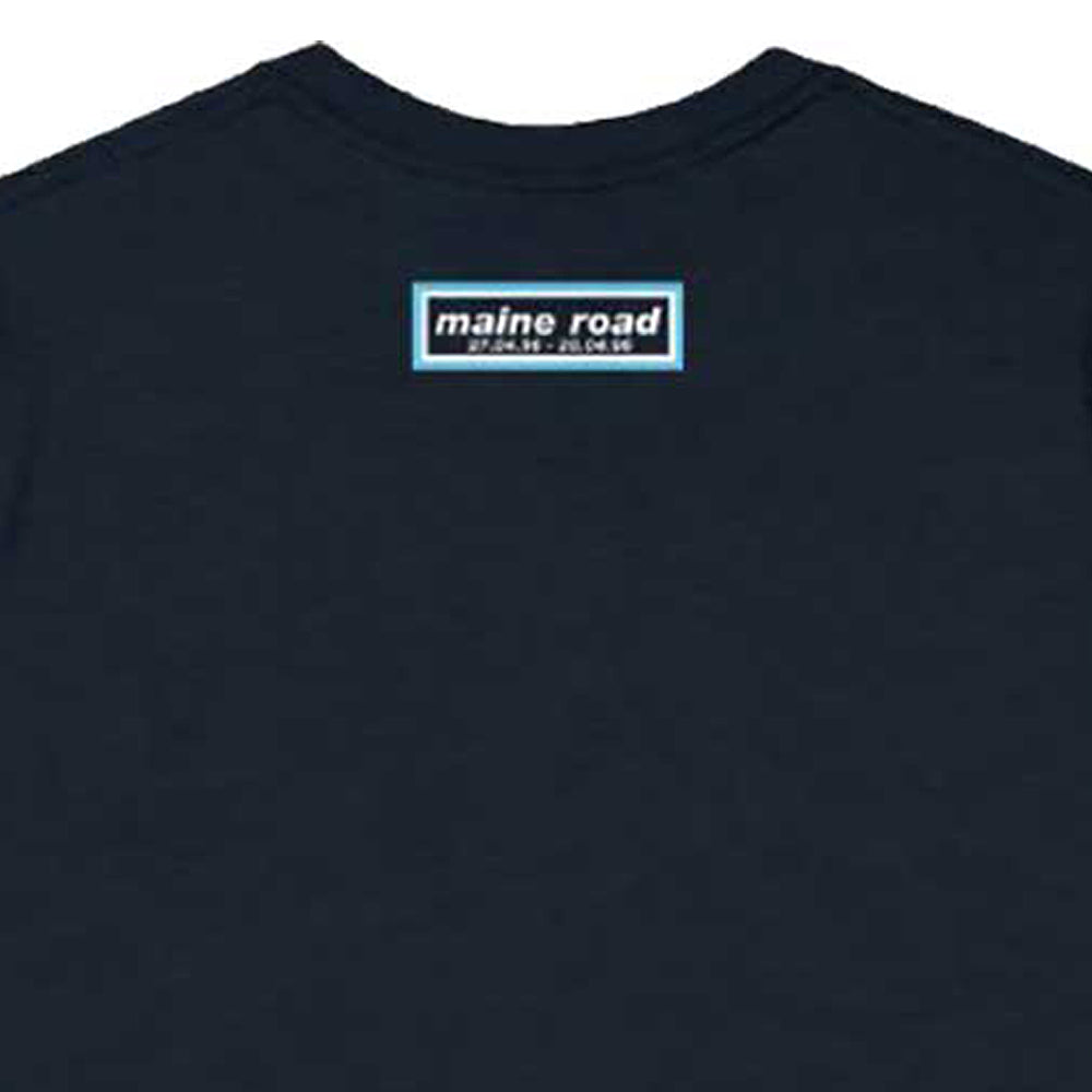 OASIS オアシス (映画「オアシス:ドント・ルック・バック・イン・アンガー」公開 ) - Maine Road Event Logo / バックプリントあり / Tシャツ / メンズ