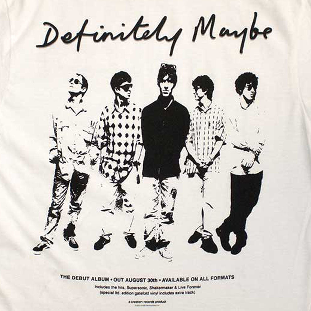 OASIS オアシス (映画「オアシス:ドント・ルック・バック・イン・アンガー」公開 ) - Definitely Maybe Promo / バックプリントあり / Tシャツ / メンズ