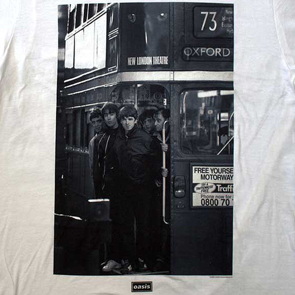 OASIS オアシス (映画「オアシス:ドント・ルック・バック・イン・アンガー」公開 ) - London Bus Photo / Tシャツ / メンズ