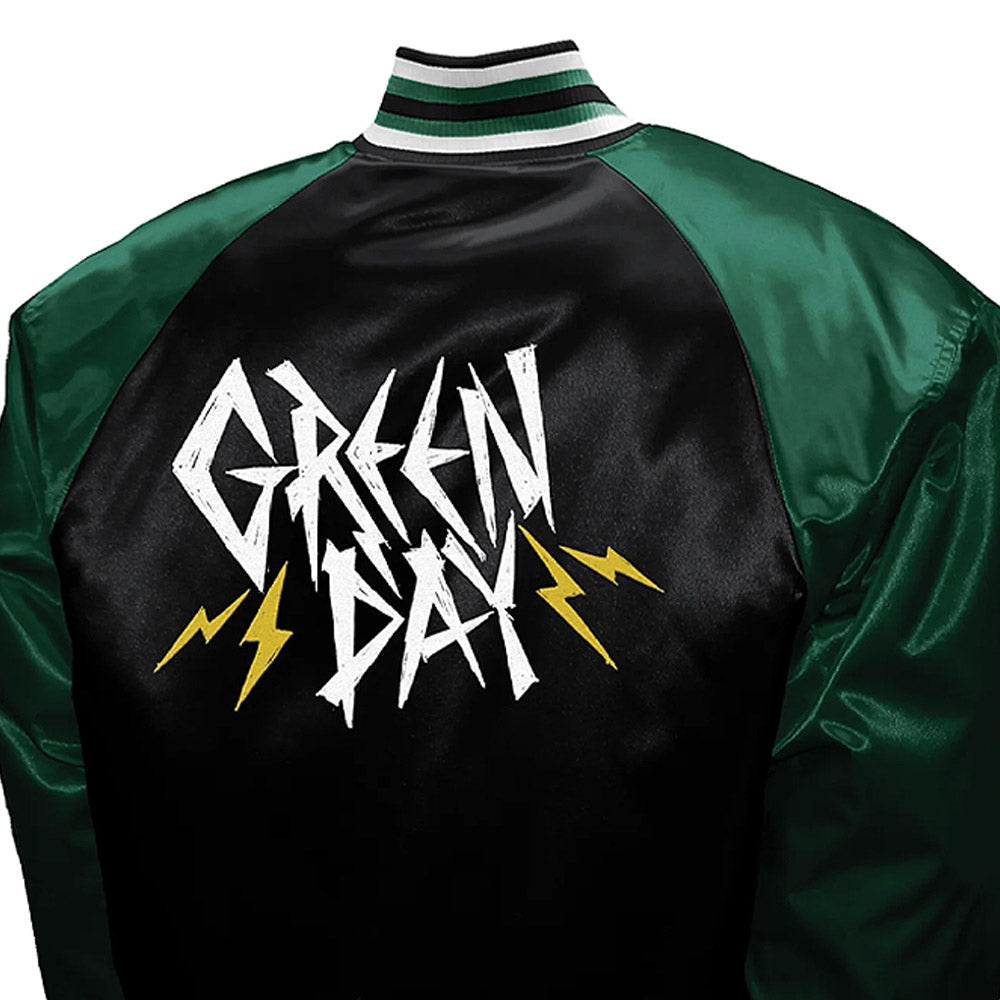 GREEN DAY グリーンデイ (来日 30周年 ) - LOGO Satin Jacket / バックプリントあり / アウター / メンズ