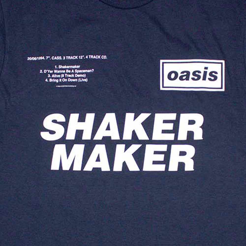 OASIS オアシス (映画「オアシス:ドント・ルック・バック・イン・アンガー」公開 ) - Shakermaker Tracklisting / Tシャツ / メンズ