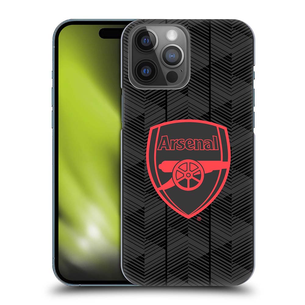 ARSENAL FC アーセナルFC - Crest and Gunners Logo / Black ハード case / Apple iPhoneケース - PGS