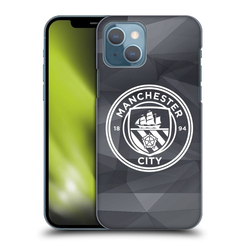 MANCHESTER CITY FC マンチェスターシティFC - Badge Geometric / Black White Mono ハード case / Apple iPhoneケース - PGS