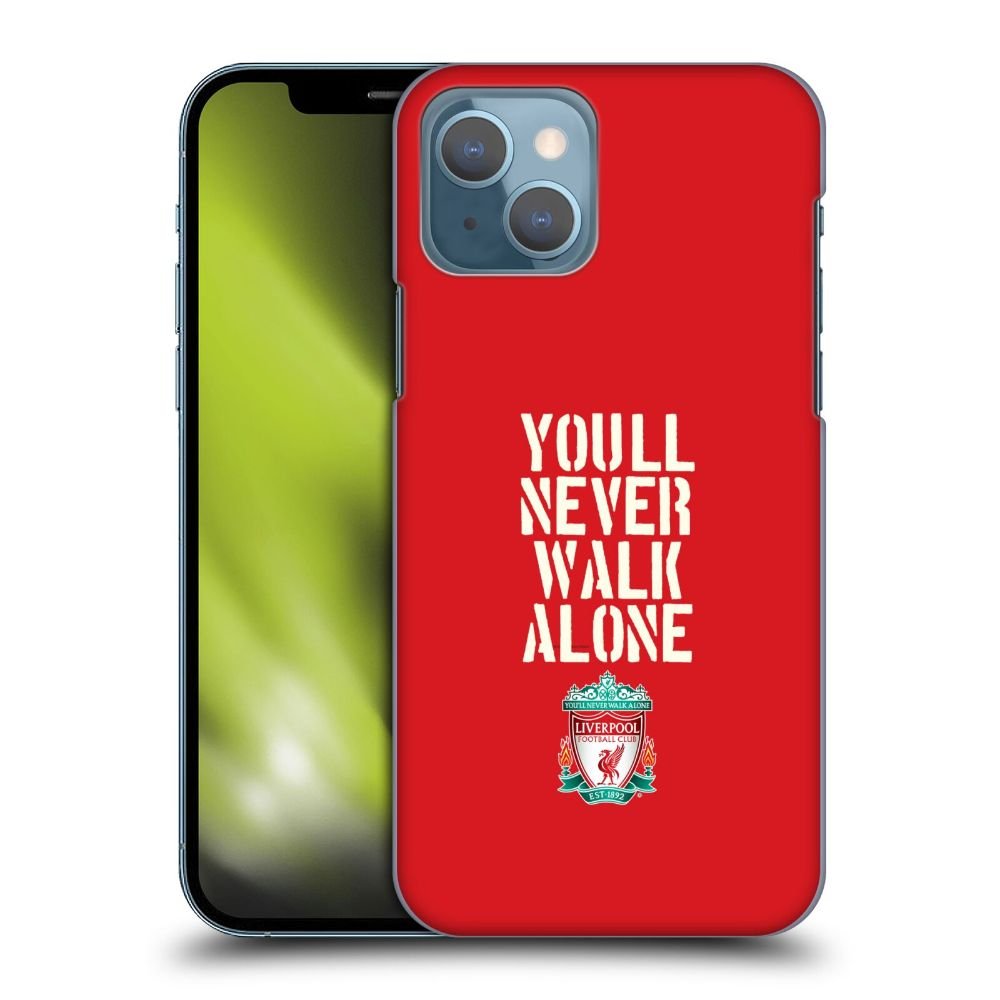 LIVERPOOL FC リヴァプールFC - Stencil Red ハード case / Apple iPhoneケース - PGS
