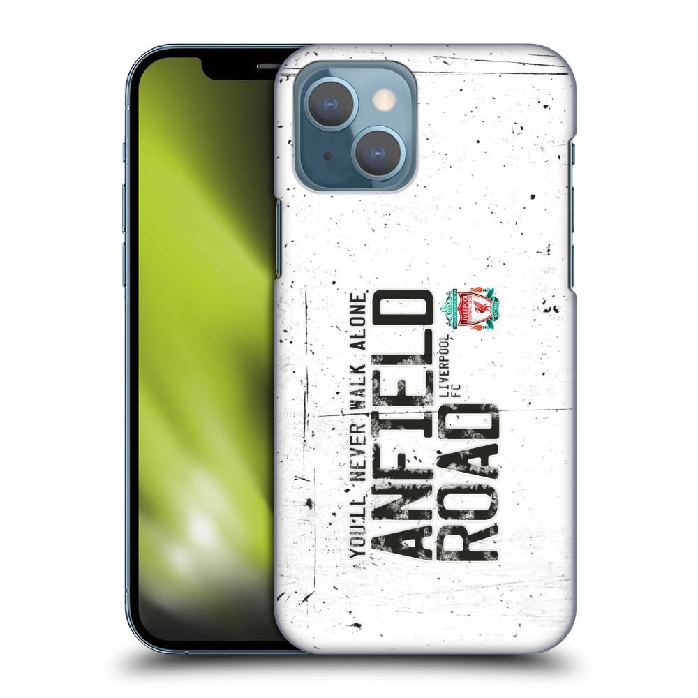 LIVERPOOL FC リヴァプールFC - Anfield Road White ハード case / Apple iPhoneケース - PGS