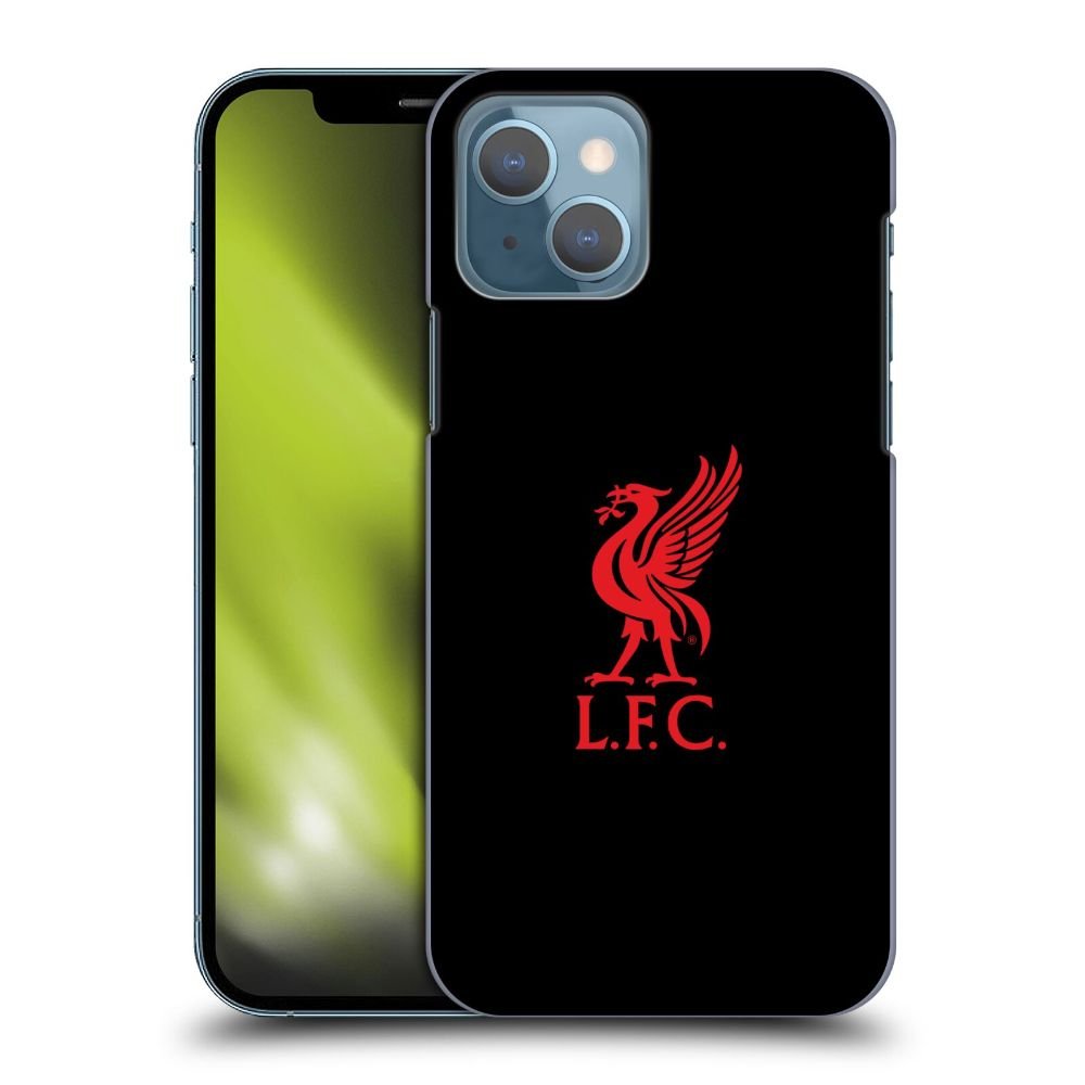 LIVERPOOL FC リヴァプールFC - Red Logo On Black ハード case / Apple iPhoneケース - PGS