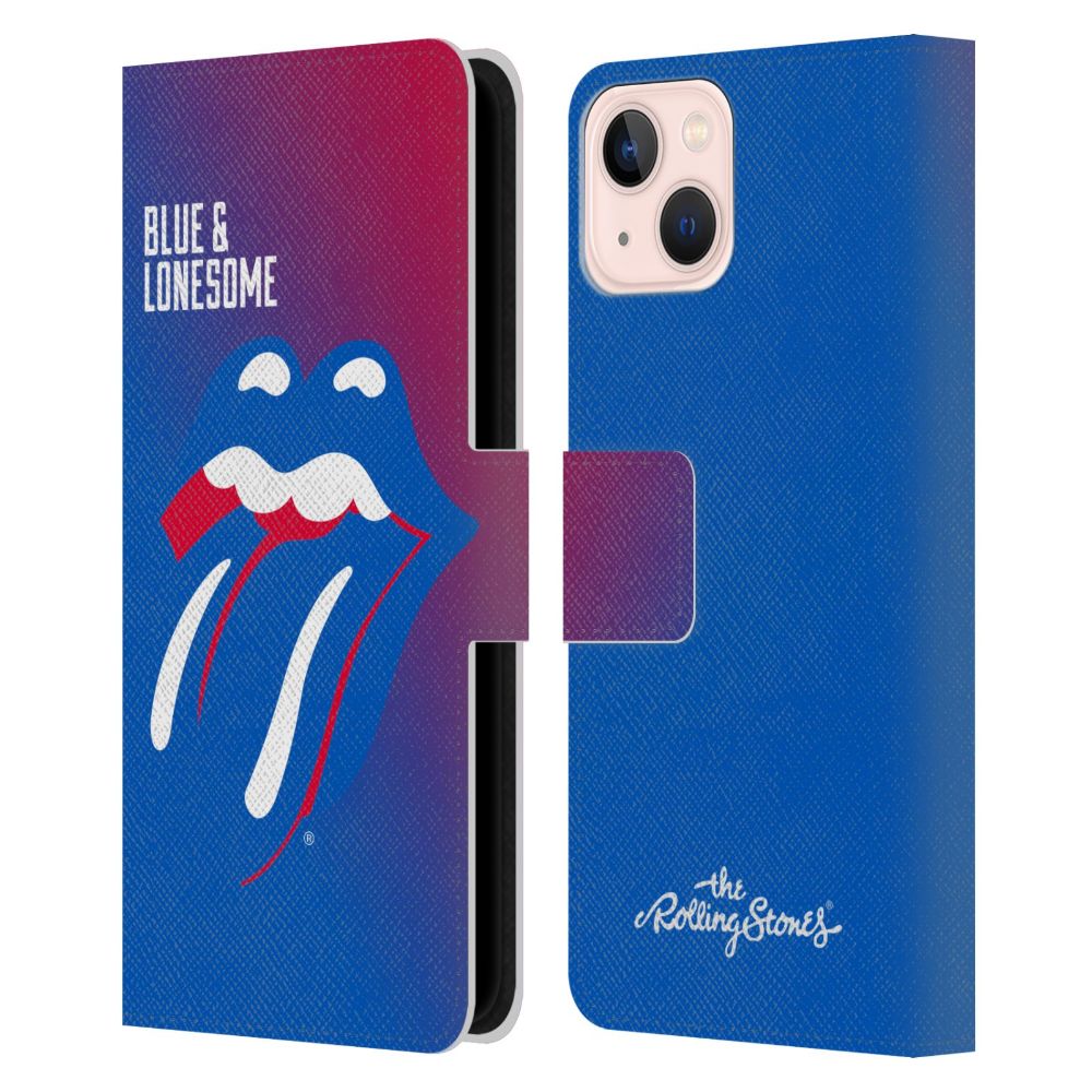 ROLLING STONES ローリングストーンズ (来日 35周年 記念 ) - Blue And Lonesome Album レザー手帳型 / Apple iPhoneケース - PGS