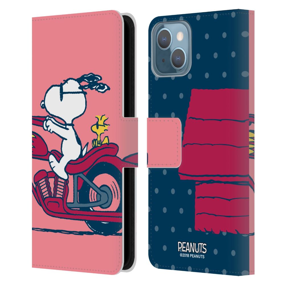 PEANUTS - Snoopy & Woodstock レザー手帳型