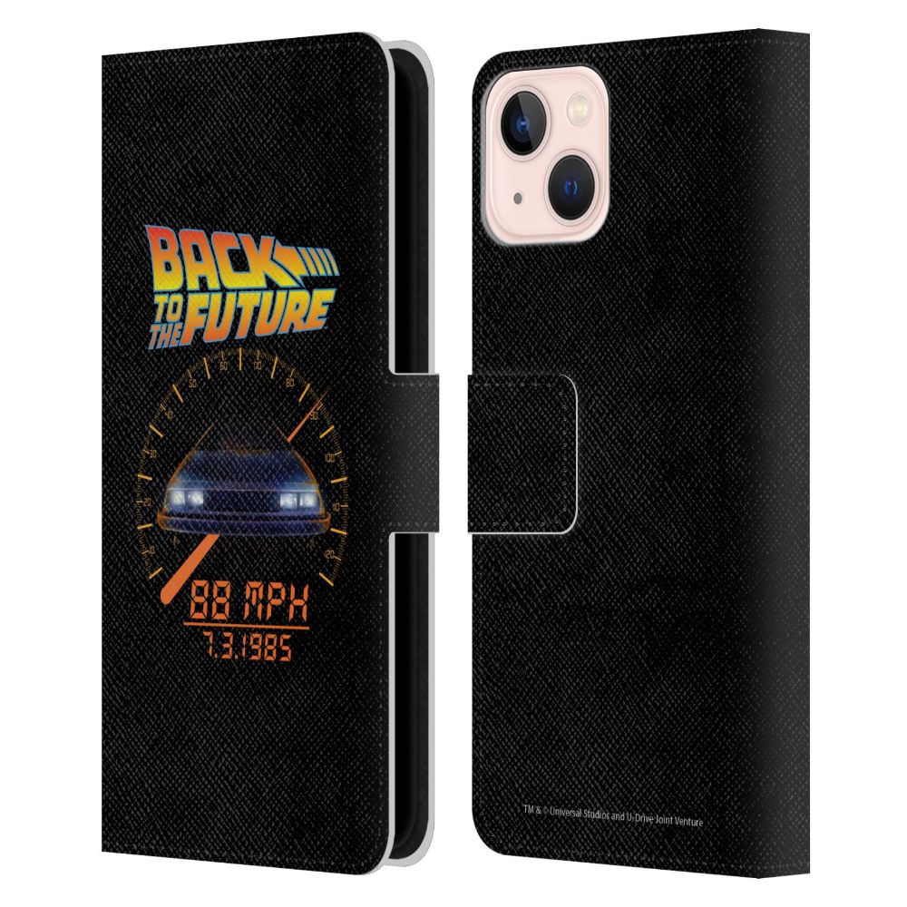 BACK TO THE FUTURE バックトゥザフューチャー (劇場公開 40周年 ) - 88 MPH レザー手帳型 / Apple iPhoneケース - PGS
