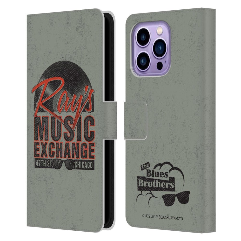 BLUES BROTHERS ブルースブラザーズ (公開 45周年 ) - Ray's Music Exchange レザー手帳型 / Apple iPhoneケース - PGS