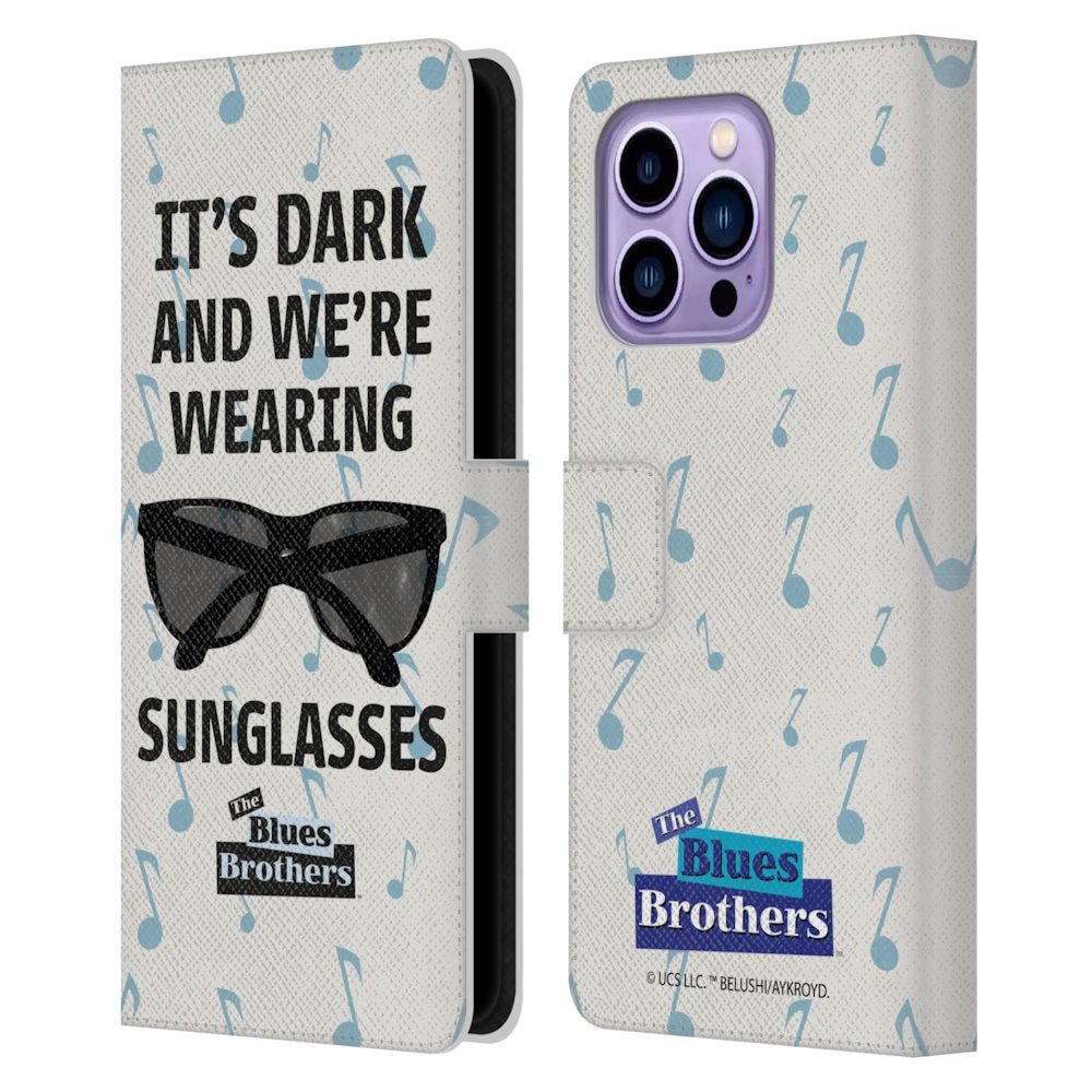 BLUES BROTHERS ブルースブラザーズ (公開 45周年 ) - Sunglasses レザー手帳型 / Apple iPhoneケース - PGS