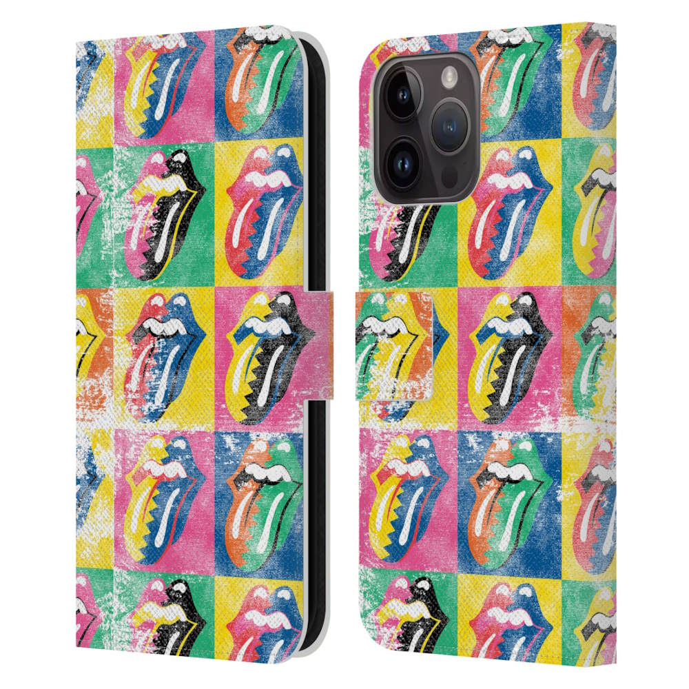 ROLLING STONES ローリングストーンズ (来日 35周年 記念 ) - Some Girls Warhol レザー手帳型 / Apple iPhoneケース - PGS