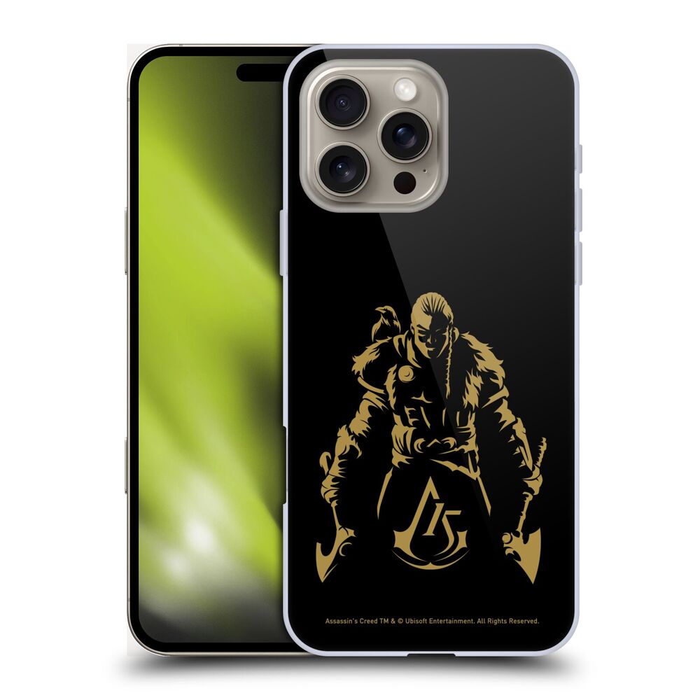 ASSASSINS CREED アサシンクリード - 15th Anniversary Graphics / Male Eivor Silhouette ハード case / Apple iPhoneケース - PGS