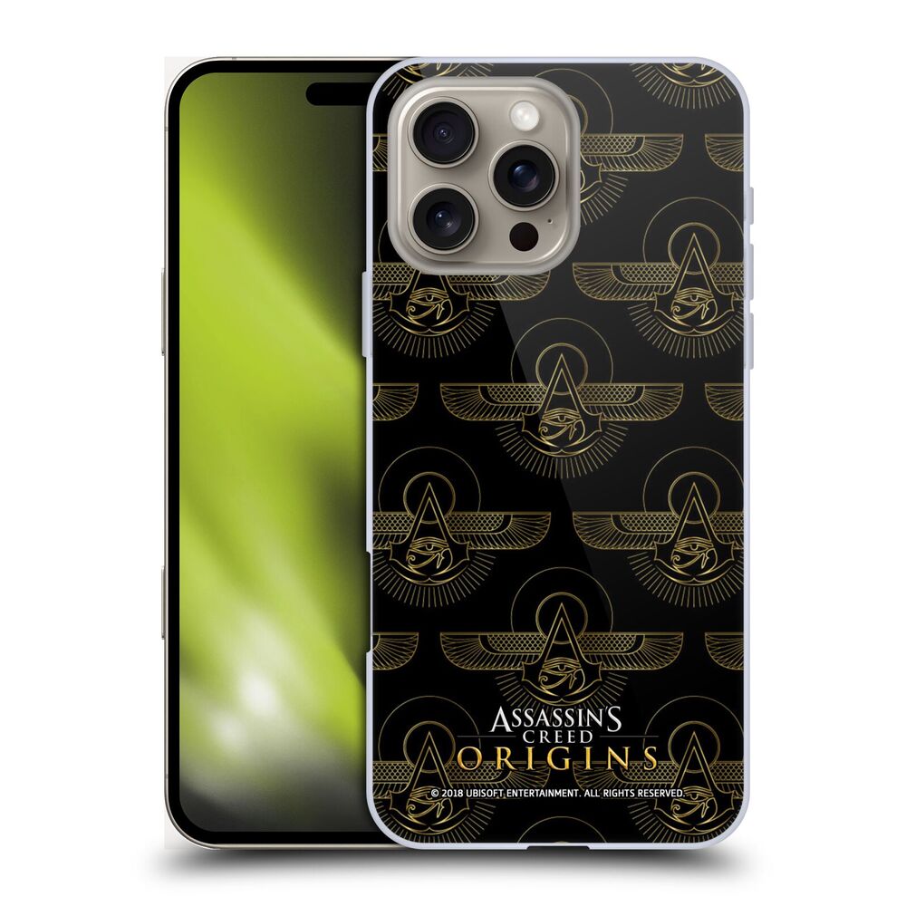 ASSASSINS CREED アサシンクリード - Origins Patterns / Black Crest ハード case / Apple iPhoneケース - PGS