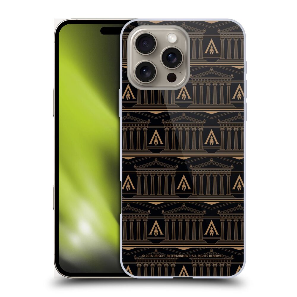 ASSASSINS CREED アサシンクリード - Odyssey Patterns / Black And Gold Column ハード case / Apple iPhoneケース - PGS