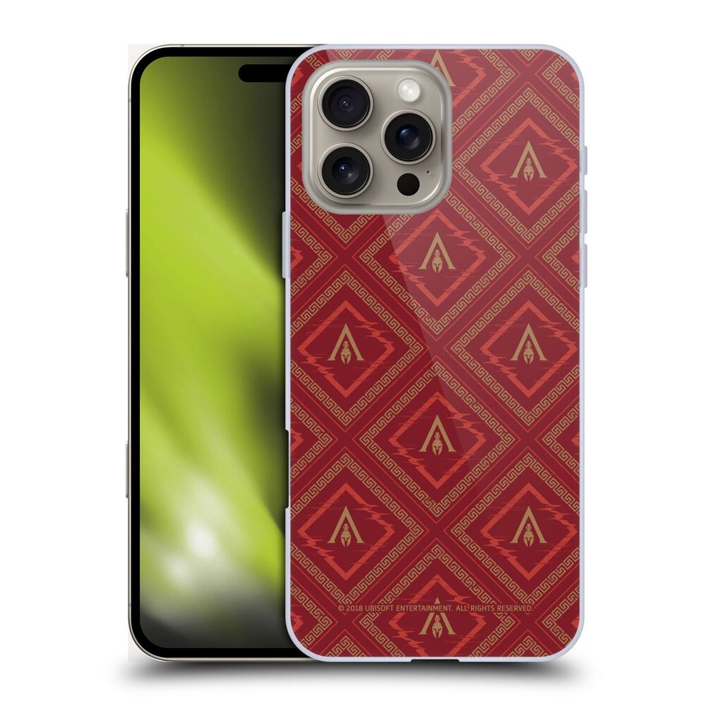 ASSASSINS CREED アサシンクリード - Odyssey Patterns / Red And Gold Logo ハード case / Apple iPhoneケース - PGS