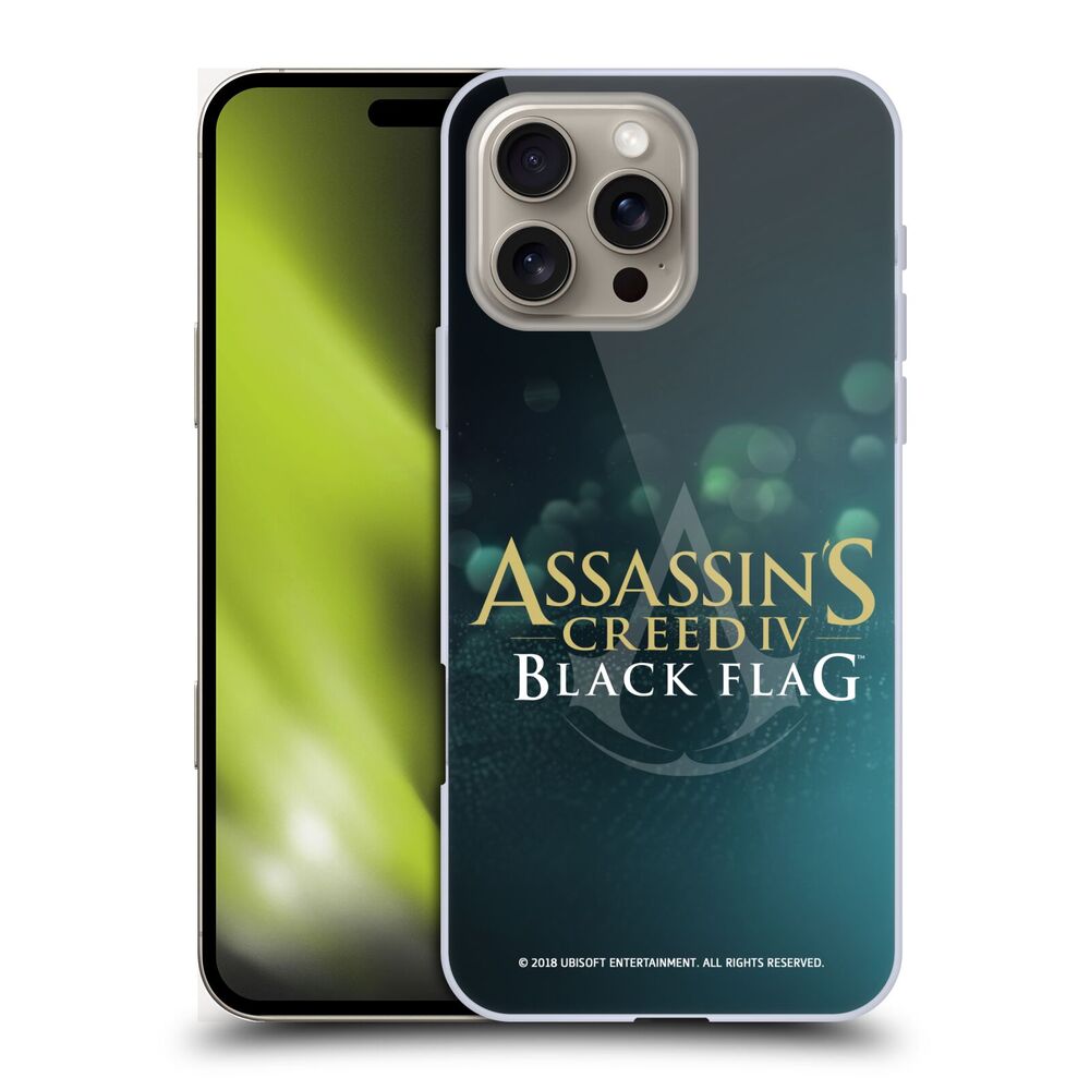 ASSASSINS CREED アサシンクリード - Black Flag Logos / Gold And White ハード case / Apple iPhoneケース - PGS