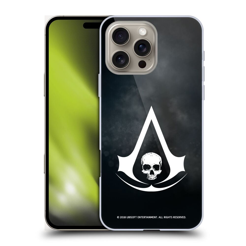 ASSASSINS CREED アサシンクリード - Black Flag Logos / White ハード case / Apple iPhoneケース - PGS