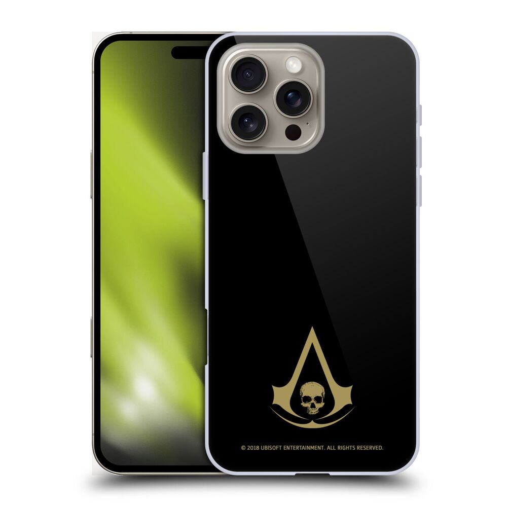 ASSASSINS CREED アサシンクリード - Black Flag Logos / Gold ハード case / Apple iPhoneケース - PGS