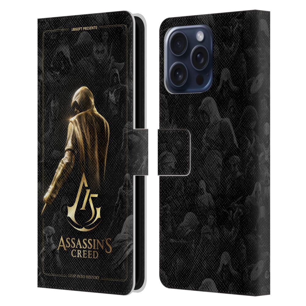 ASSASSINS CREED アサシンクリード - 15th Anniversary Graphics / Key Art レザー手帳型 / Apple iPhoneケース - PGS