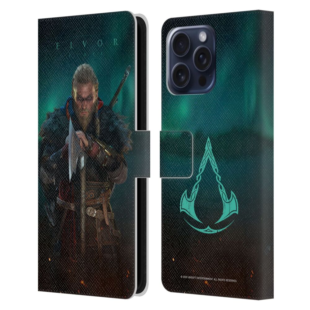 ASSASSINS CREED アサシンクリード - Valhalla Key Art / Male Eivor Poster レザー手帳型 / Apple iPhoneケース - PGS
