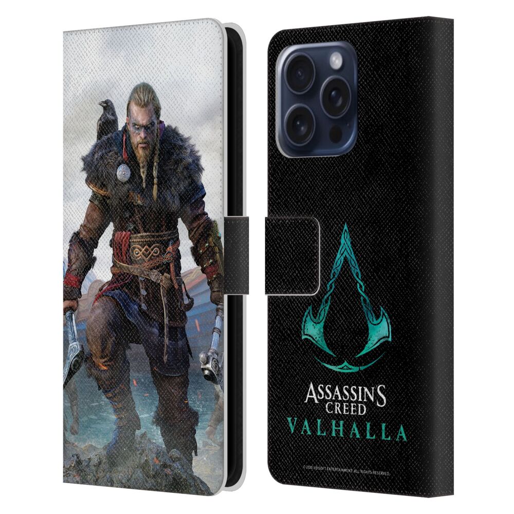 ASSASSINS CREED アサシンクリード - Valhalla Poster / Eivor レザー手帳型 / Apple iPhoneケース - PGS