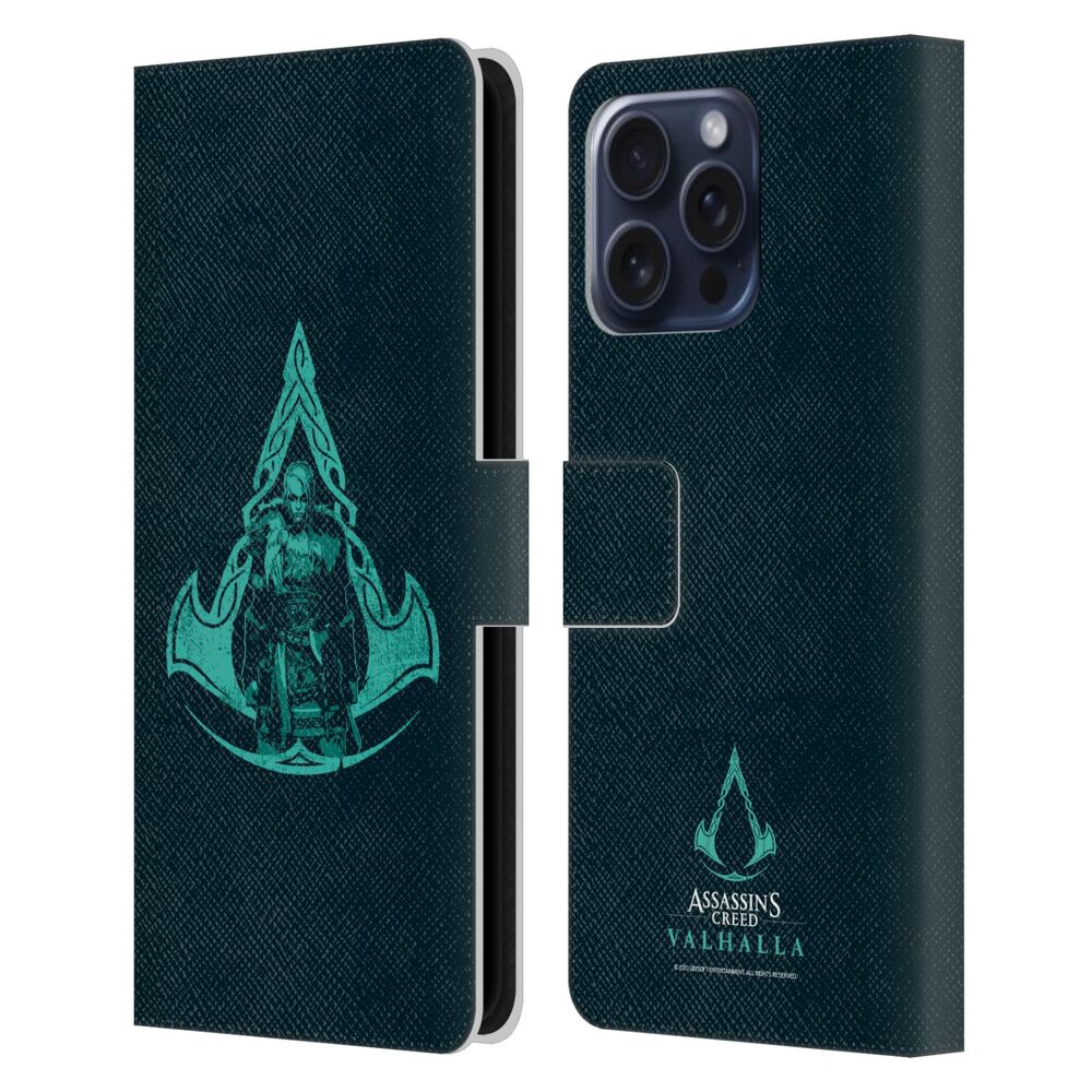 ASSASSINS CREED アサシンクリード - Valhalla Compositions / Crest And Female Eivor レザー手帳型 / Apple iPhoneケース - PGS
