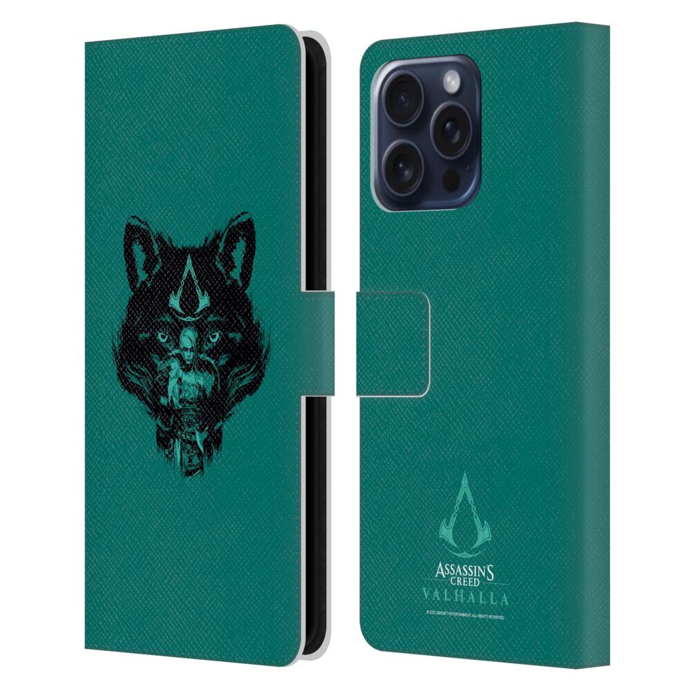 ASSASSINS CREED アサシンクリード - Valhalla Compositions / Wolf Kissed Female Eivor レザー手帳型 / Apple iPhoneケース - PGS