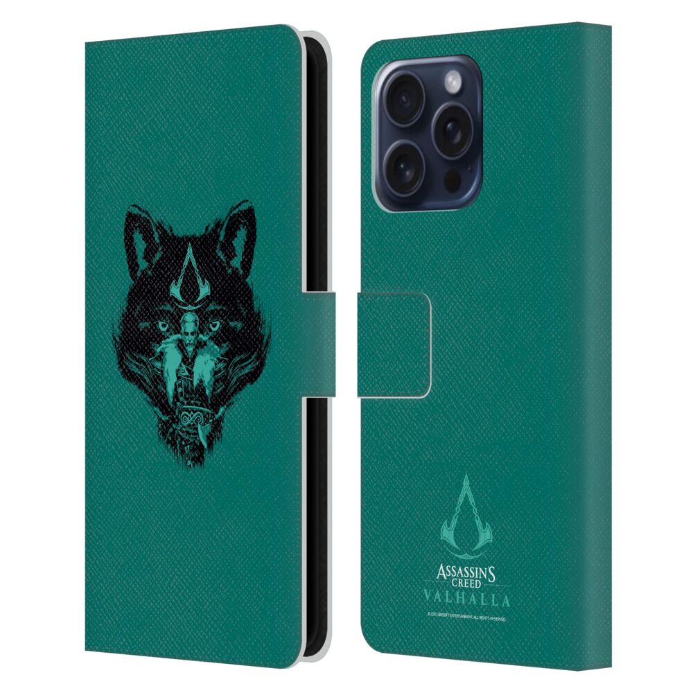 ASSASSINS CREED アサシンクリード - Valhalla Compositions / Wolf Kissed Male Eivor レザー手帳型 / Apple iPhoneケース - PGS