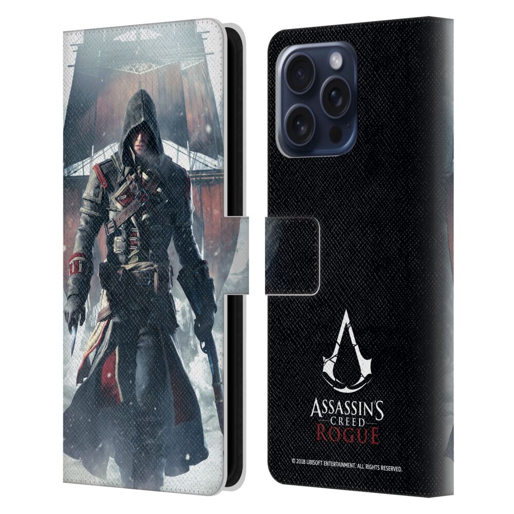 ASSASSINS CREED アサシンクリード - Rogue Key Art / Shay Cormac Ship レザー手帳型 / Apple iPhoneケース - PGS