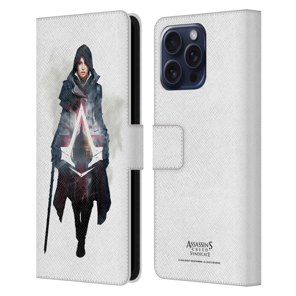 ASSASSINS CREED アサシンクリード - Syndicate Character Art / Evie Frye Logo レザー手帳型 / Apple iPhoneケース - PGS