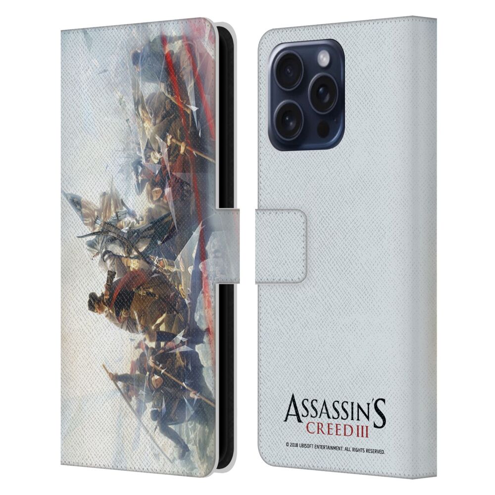 ASSASSINS CREED アサシンクリード - III Key Art / Delaware Poster レザー手帳型 / Apple iPhoneケース - PGS