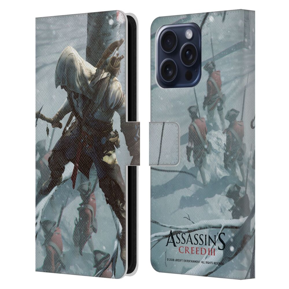 ASSASSINS CREED アサシンクリード - III Key Art / Connor Tree レザー手帳型 / Apple iPhoneケース - PGS