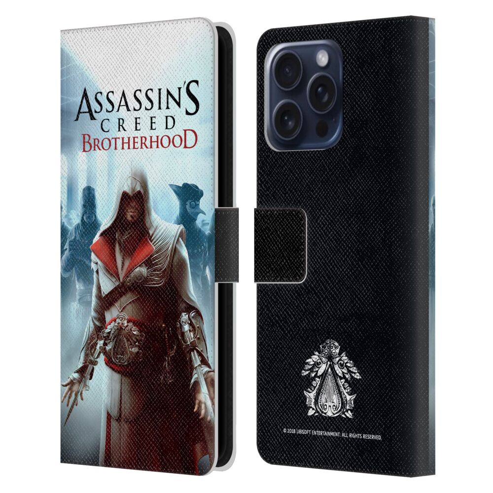 ASSASSINS CREED アサシンクリード - Brotherhood Key Art / Ezio Packshot Final レザー手帳型 / Apple iPhoneケース - PGS