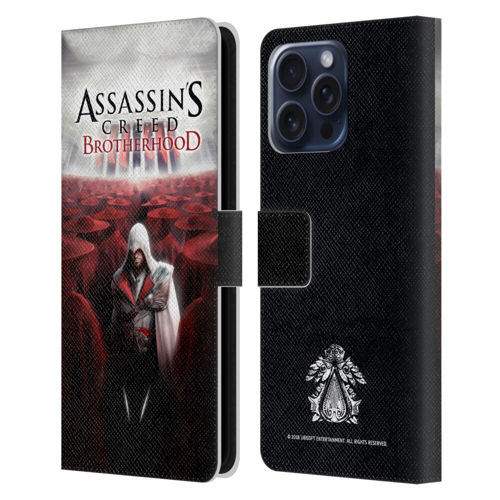ASSASSINS CREED アサシンクリード - Brotherhood Key Art / Ezio Red Crowd レザー手帳型 / Apple iPhoneケース - PGS