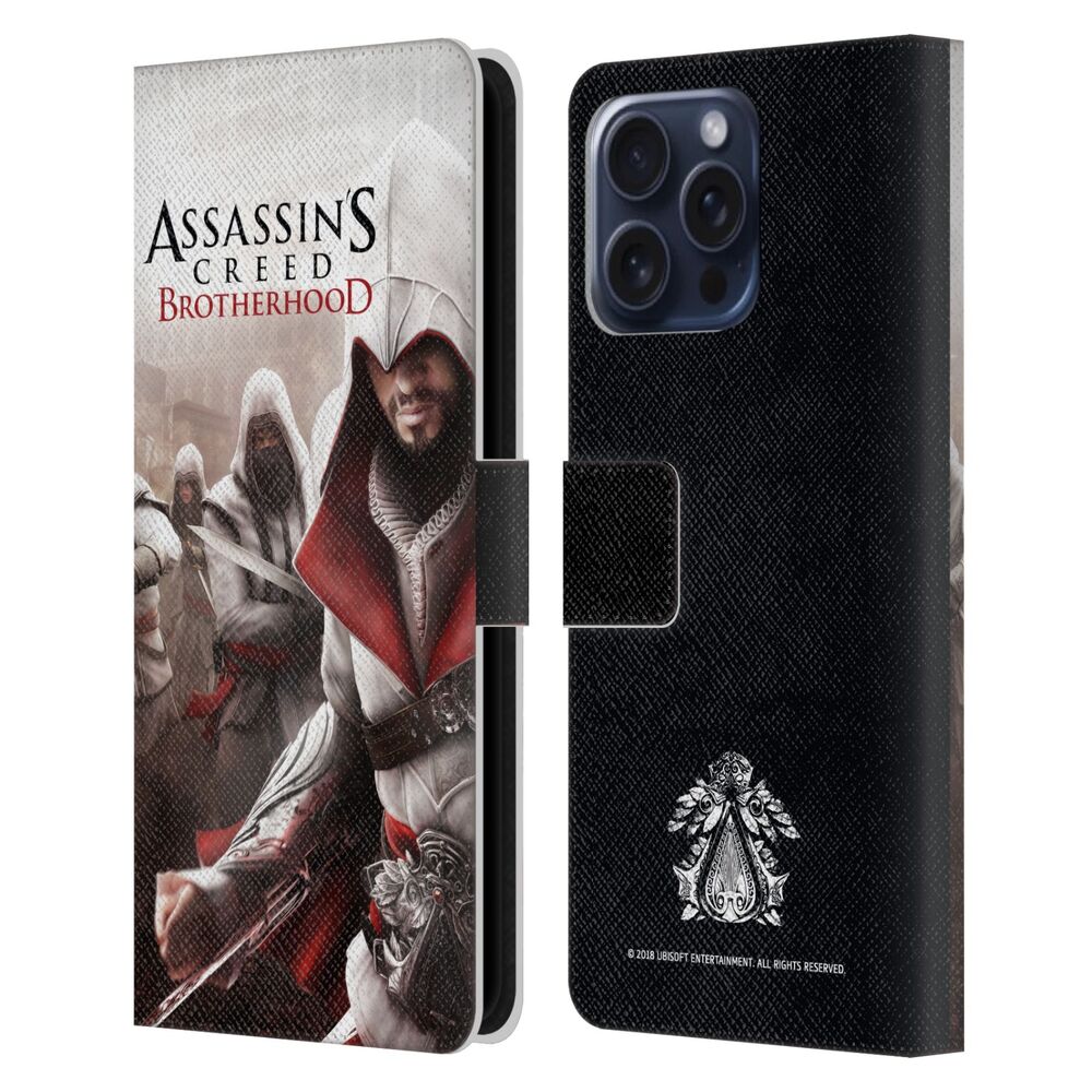 ASSASSINS CREED アサシンクリード - Brotherhood Key Art / Ezio Group レザー手帳型 / Apple iPhoneケース - PGS